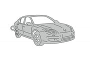 Car Keychain for Renault Laguna III 5D 2007-2015 (type 3D) Keychains opdesign