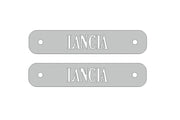 Stainless Steel Floor Mats Emblems Set Badges with Lancia Logo Car Mats Badges Decoin