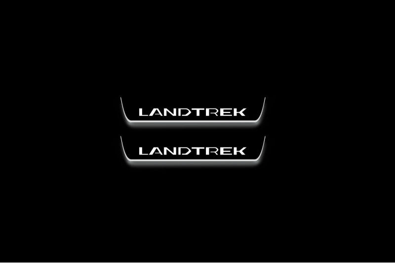 Peugeot Landtrek 2024+ Car Door Sill With Logo Landtrek Peugeot Led Door Sills opdesign
