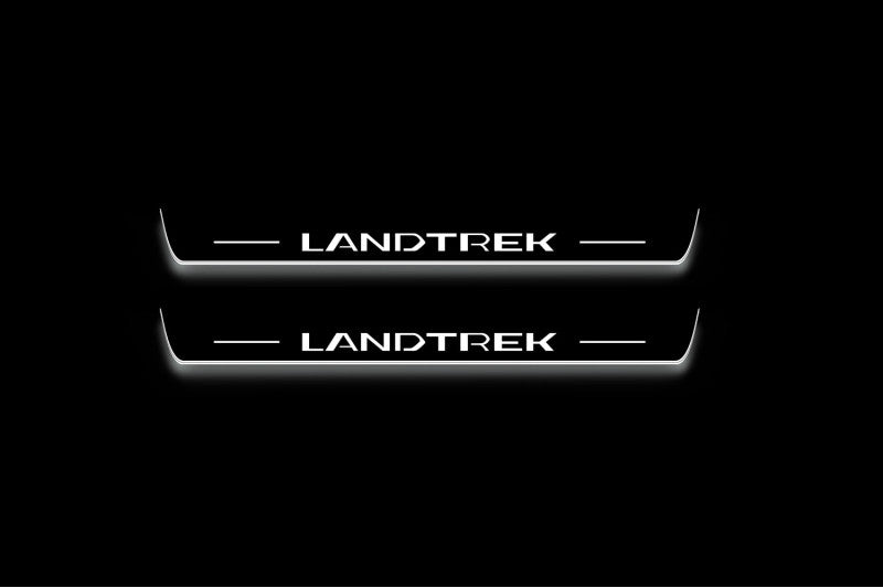 Peugeot Landtrek 2024+ Car Door Sill With Logo Landtrek Peugeot Led Door Sills opdesign