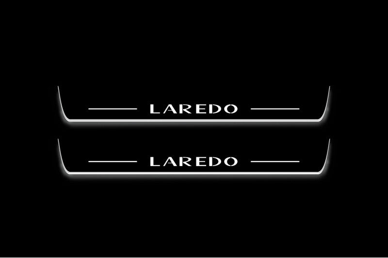 Jeep Grand Cherokee IV 2010-2021 Auto Door Sill Plates With Logo Laredo