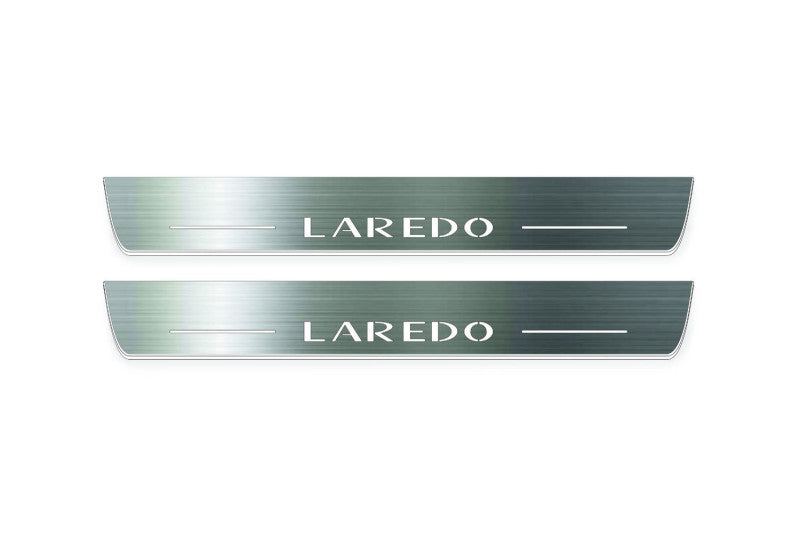 Jeep Grand Cherokee IV 2010-2021 Auto Door Sill Plates With Logo Laredo