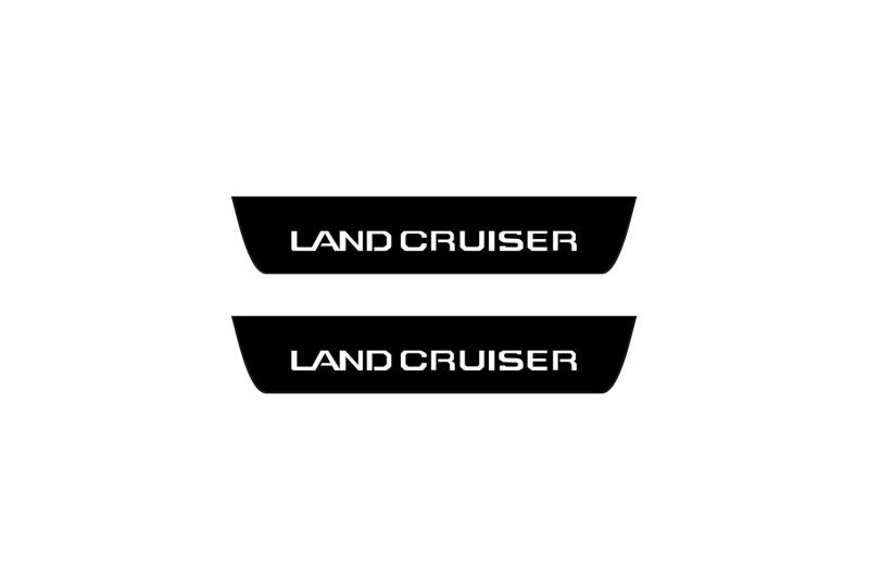 Toyota Prado 250 2023+ Led Door Sill Pro With Logo Land Cruiser (Premium Painting) Toyota Led Door Sills PRO opdesign