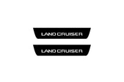 Toyota Prado 250 2023+ Led Door Sill Pro With Logo Land Cruiser (Premium Painting) Toyota Led Door Sills PRO opdesign