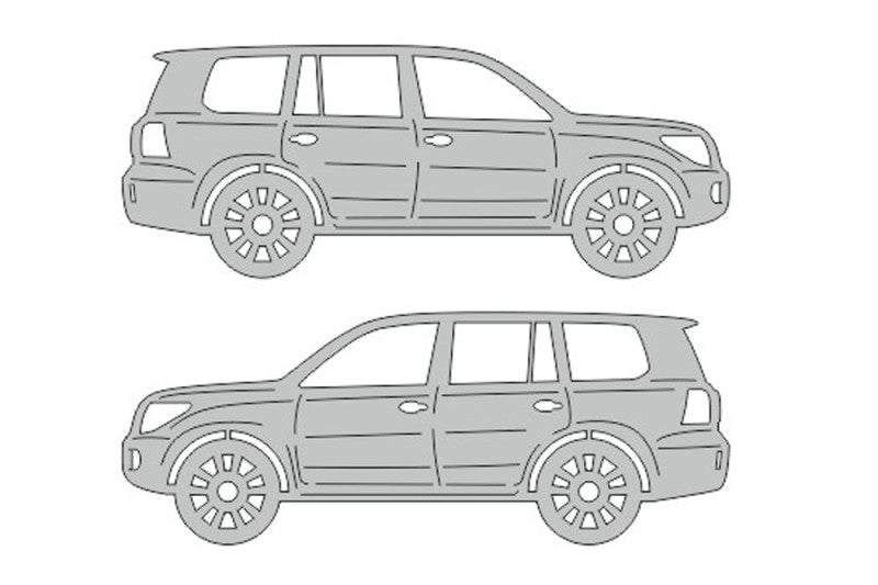 Toyota LC 200 (2007-2021) Floor Mat Emblem Set – Stainless Steel Badges Car Mats Badges Decoin