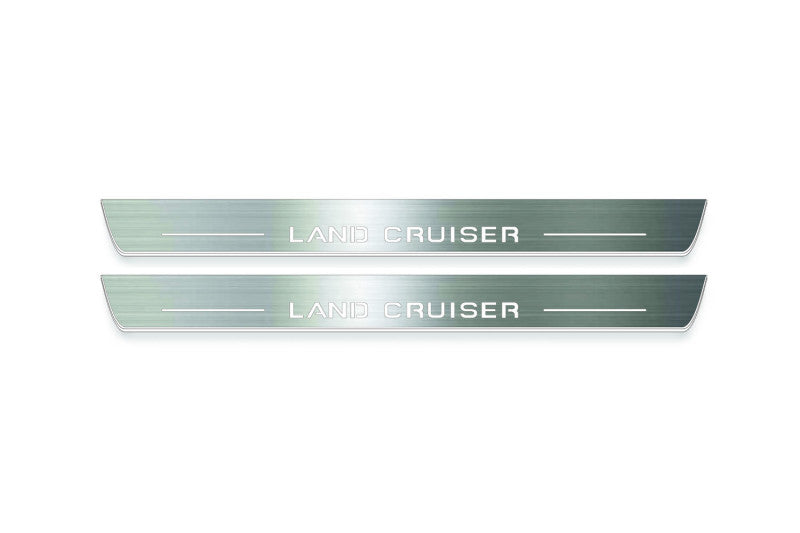 Toyota LC 300 2021+ LED Car Door Sill With Logo Land Cruiser