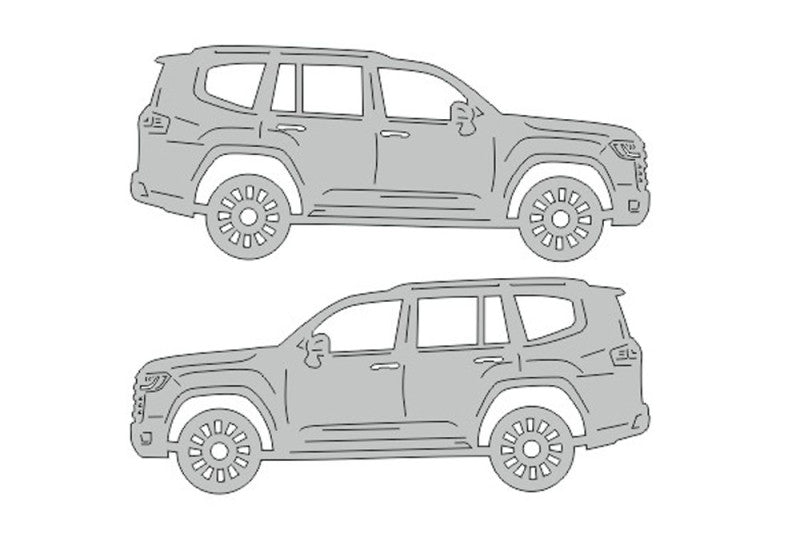 Toyota Prado 150 (2009-2023) Floor Mat Emblem Set – Stainless Steel Badges Car Mats Badges Decoin