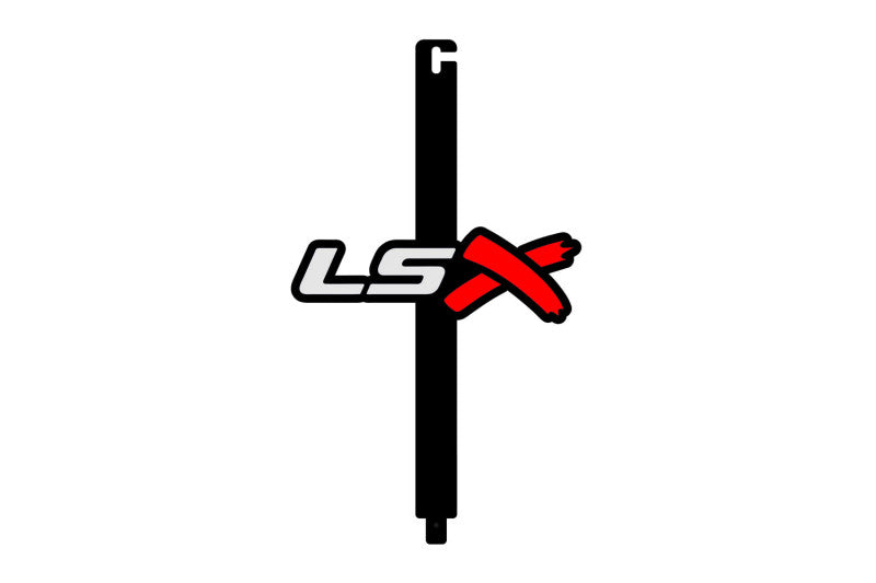 Car Show Stainless Steel Hood Prop with LSX Logo