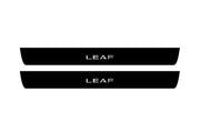Nissan Leaf I 2010-2017 Led Door Sill Pro With Logo Leaf (Premium Painting) Nissan Led Door Sills PRO opdesign