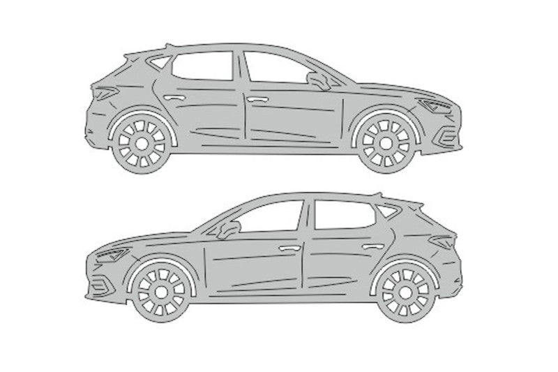 Seat Leon IV (2020+) Floor Mat Emblem Set – Stainless Steel Badges Car Mats Badges Decoin