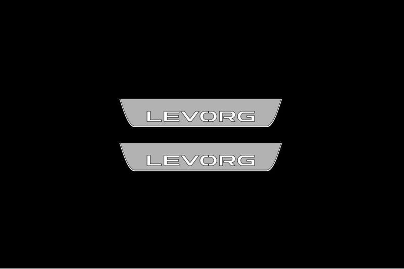 Subaru Levorg I 2014-2020 LED Door Sills With Logo Levorg