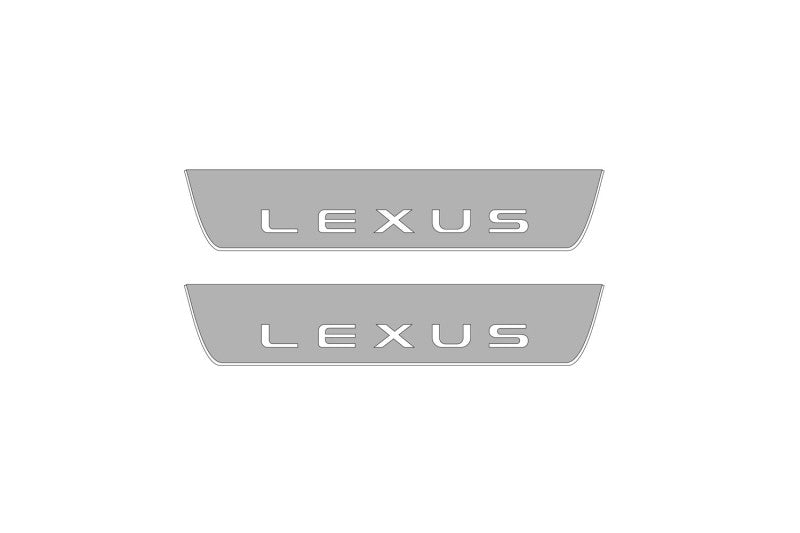 Listwy progowe Lexus NX Led z logo Lexus