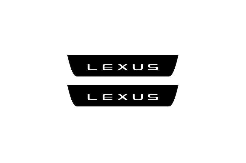 Lexus GX III 2024+ Led Door Sill Pro With Logo Lexus (Premium Painting) Lexus Led Door Sills PRO opdesign
