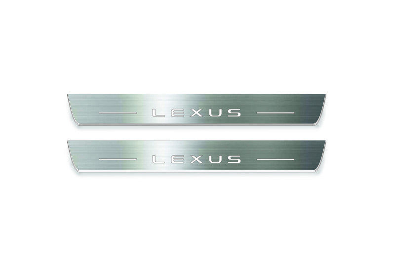 Lexus RZ 2022+ LED Door Sills PRO With Logo Lexus