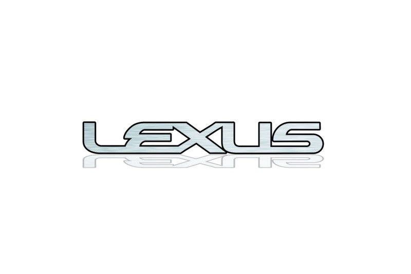 Lexus tailgate trunk rear 3D emblem with Lexus logo (type MIXT) Var. 1 Lexus emblems decoinfabric
