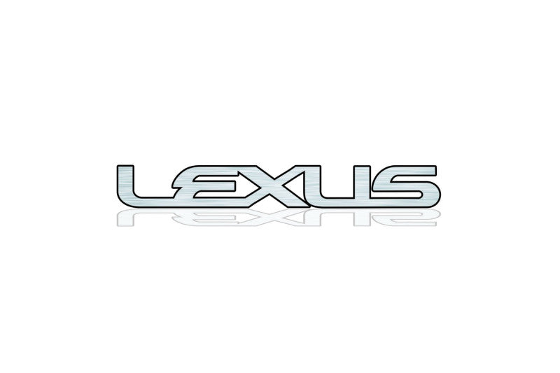 Lexus tailgate trunk rear 3D emblem with Lexus logo (type MIXT) Var. 2 Lexus emblems decoinfabric