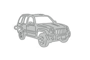 Car Keychain for Jeep Liberty 2002-2012 (type 3D) Keychains opdesign