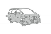 Car Keychain for Lexus LM I 2020-2023 (type 3D) Keychains opdesign