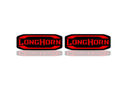 Dodge RAM emblem for fenders with Long Horn logo Dodge emblems decoinfabric BLACK RED