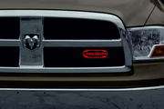 Dodge RAM Radiator grille emblem with Long Horn logo Dodge emblems decoinfabric