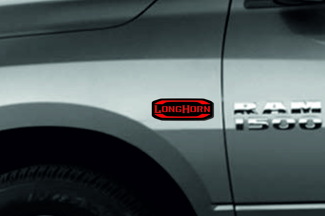 Dodge RAM Emblem & Badges set with Long Horn logo Dodge emblems decoinfabric
