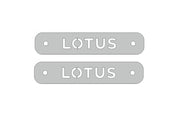 Stainless Steel Floor Mats Emblems Set Badges with Lotus Logo Car Mats Badges Decoin