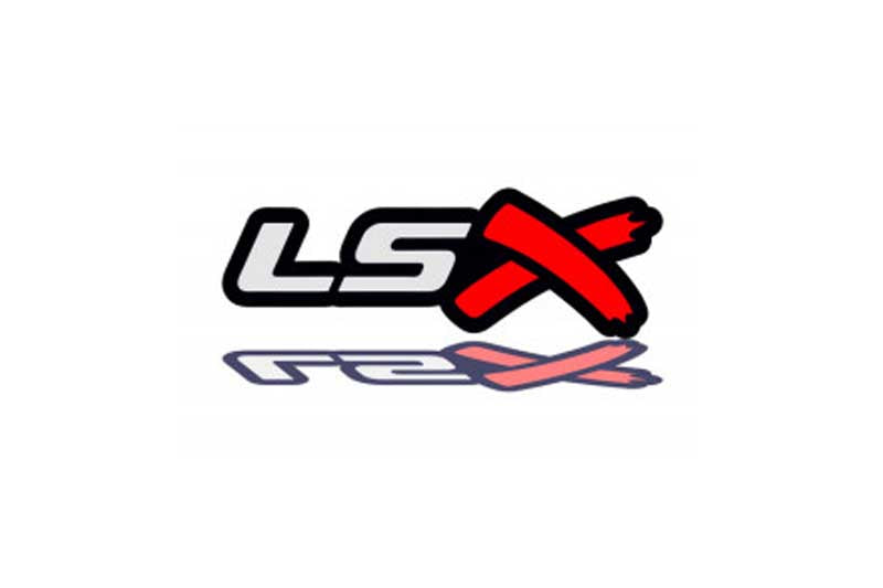 Chevrolet tailgate trunk rear emblem with LSX logo Chevrolet emblems decoinfabric