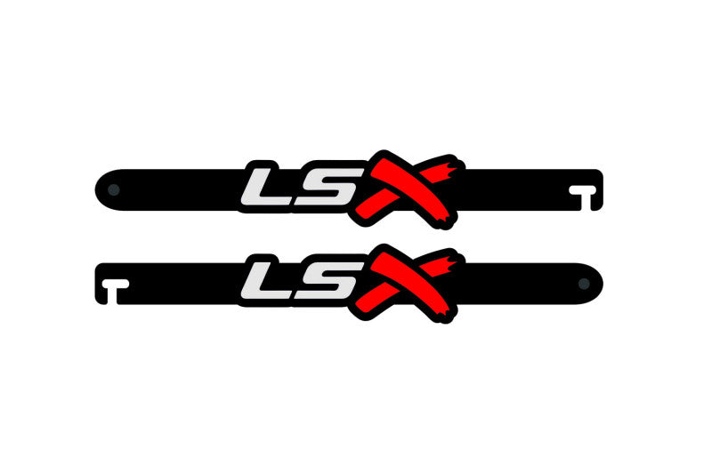 Custom Car Show Door Props LSX Logo Stainless Steel Car Show Stainless Steel Door Props decoinfabric