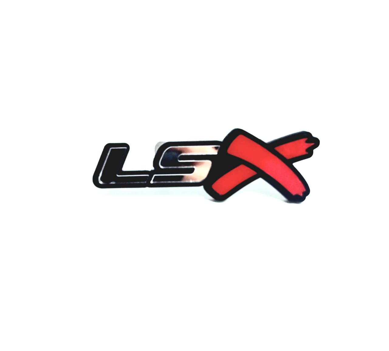 Chevrolet Emblem & Badges set with LSX logo Chevrolet emblems decoinfabric BLACK SILVER MIRROR
