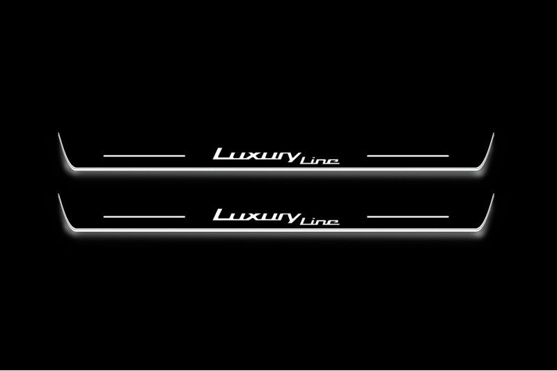 BMW X5 G05 2019+ Led Sill Plates With Luxury Line Logo