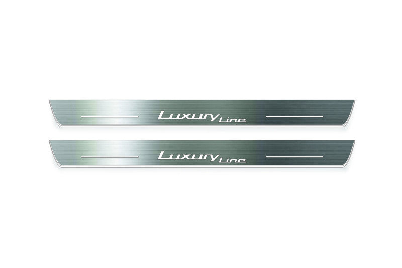 BMW X6 E71 2008-2015 Auto Door Sills With Luxury Line Logo
