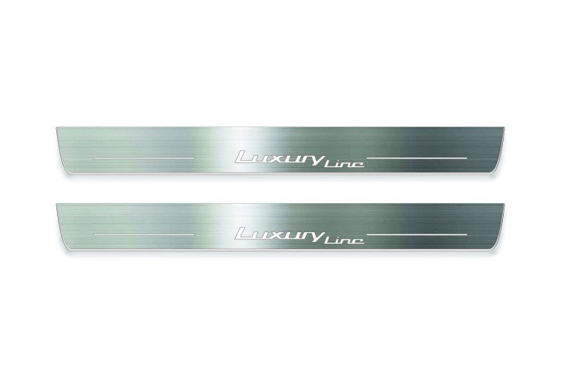 BMW 5 E60 2003-2010 Led Door Sill With Luxury Line Logo
