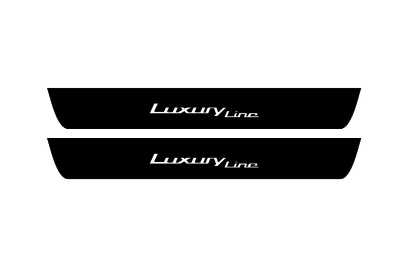 BMW 5 G30 2017-2023 Led Door Sill Pro With Logo Luxury Line (Premium Painting) BMW Led Door Sills PRO opdesign