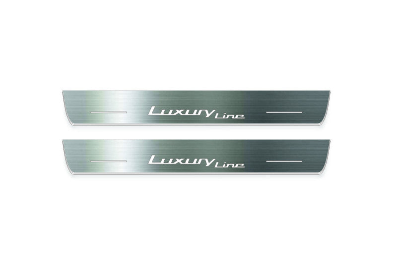 BMW 3 F30 2012-2018 Led Door Sill with Luxury Line Logo