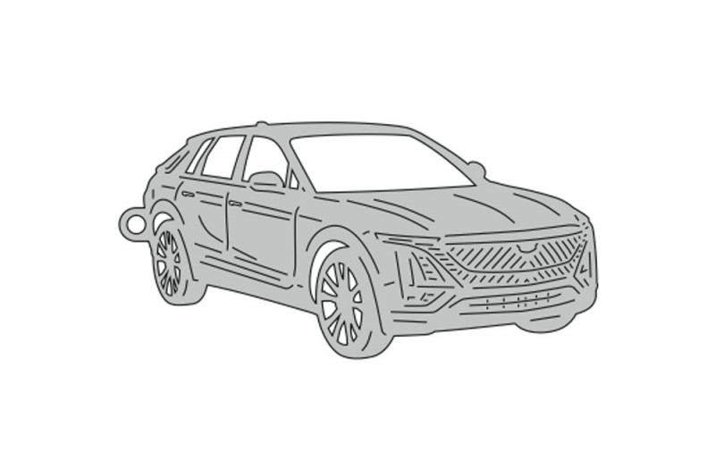 Car Keychain for Cadillac Lyriq 2022+ (type 3D) Keychains opdesign
