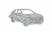 Car Keychain for Cadillac Lyriq 2022+ (type 3D) Keychains opdesign