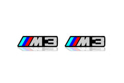 Colored Floor Mat Emblems for BMW M3 – Add a Touch of Personality Car Mats Badges Decoin