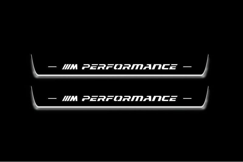 BMW 7 G11/G12 2015-2021 LED Door Sills PRO With M Performance Logo
