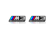 Colored Floor Mat Emblems for BMW M3 Competition – Add a Touch of Personality Car Mats Badges Decoin