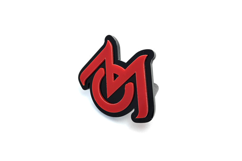 Chrysler Emblem & Badges set with Mopar logo (Type 3) Chrysler emblems decoinfabric BLACK RED