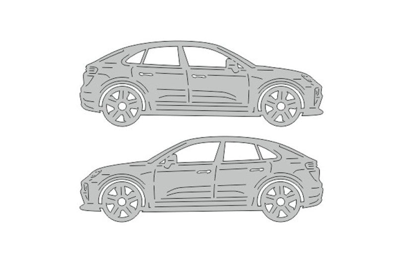 Porsche Macan II (2024+) Floor Mat Emblem Set – Stainless Steel Badges Car Mats Badges Decoin