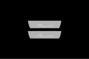 Porsche Macan I 2014-2024 illuminated door sills with logo Macan Porsche Led Door Sills opdesign