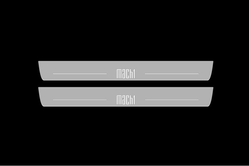 Ford Mustang VI 2015-2023 Car Door Sill With Logo MACH 1 Ford Led Door Sills opdesign