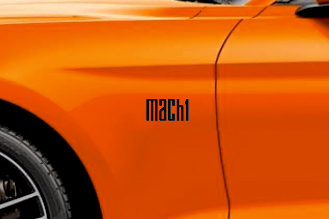 Ford emblem for fenders with MACH1 logo (Type Mono) Ford emblems decoinfabric