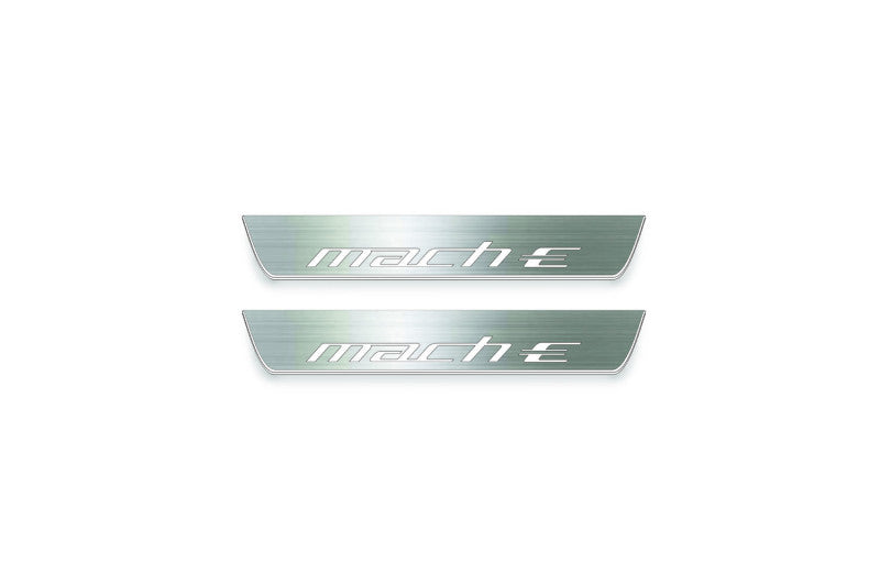 Mustang Mach-E 2020+ LED Door Sills PRO With Logo Mach-E