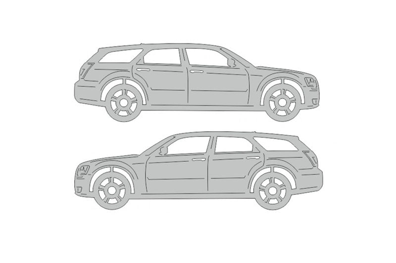 Dodge Magnum (2004-2008) Floor Mat Emblem Set – Stainless Steel Badges Car Mats Badges Decoin