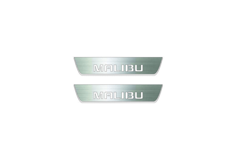 Chevrolet Malibu VIII 2012-2016 Led Door Sills With Logo Malibu Chevrolet Led Door Sills opdesign