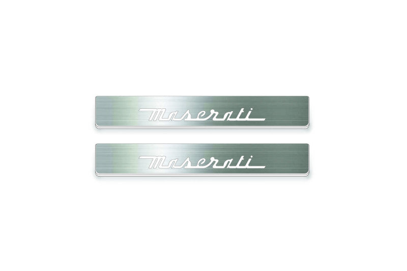 Maserati Quattroporte VI 2013+ Led Door Sills With Logo Maserati