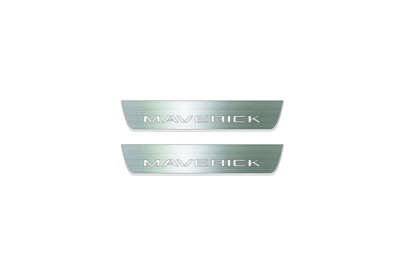 Ford Maverick 2021+ LED Door Sill With Logo Maverick Ford Led Door Sills opdesign
