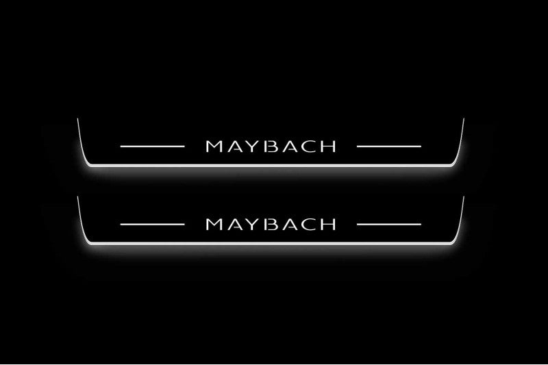 Mercedes EQS SUV 2022+ LED Door Sills With Logo Maybach